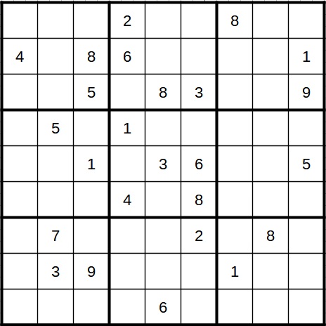 Sudoku Beispiel 2 fortgeschritten